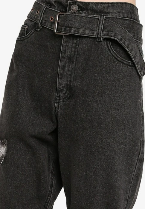 FOREVER 21 Belted High Rise Jeans Translation missing: id.activerecord.decorators.item_part_image/alt