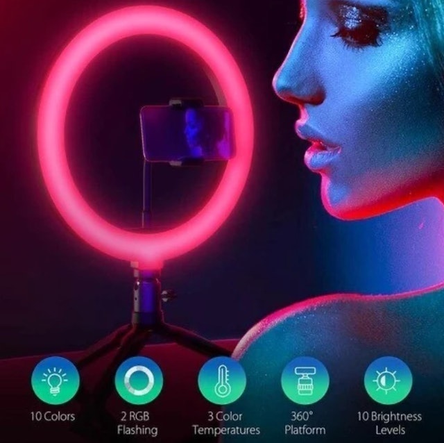 MIXIO Ring Light RGB Rainbow 26 cm + Tripod 2 m Translation missing: id.activerecord.decorators.item_part_image/alt