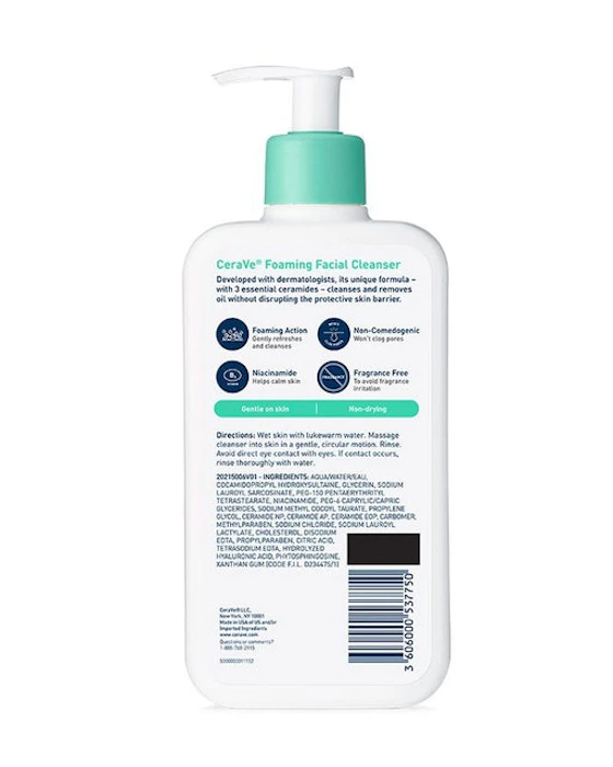 CeraVe Foaming Facial Cleanser Translation missing: id.activerecord.decorators.item_part_image/alt