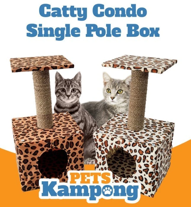 Opo CAT Cat Condo Single Pole Box Translation missing: id.activerecord.decorators.item_part_image/alt