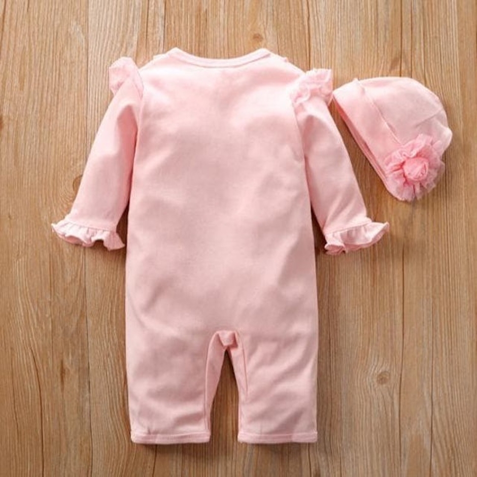 Baju Jumper Bayi Perempuan Lengan Panjang dengan Topi Translation missing: id.activerecord.decorators.item_part_image/alt