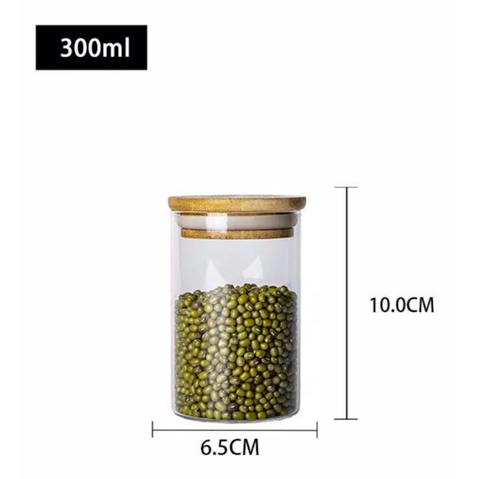 Glass Jar Bamboo Lid Translation missing: id.activerecord.decorators.item_part_image/alt