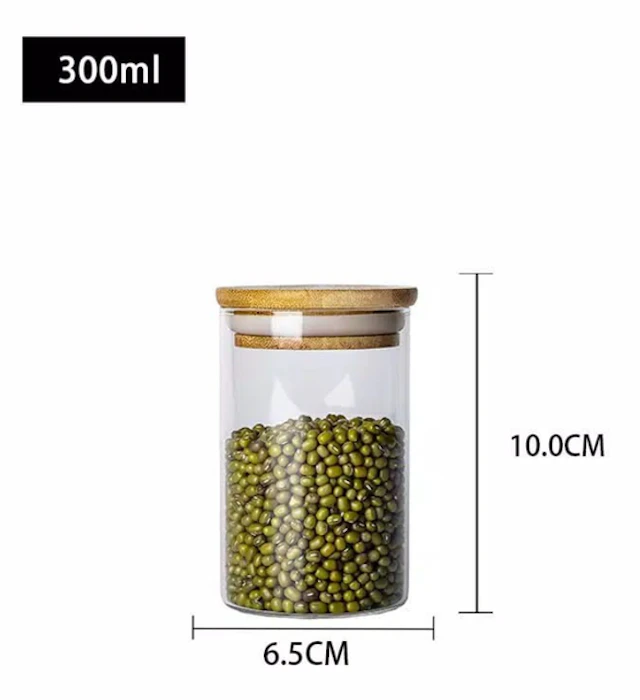 Glass Jar Bamboo Lid Translation missing: id.activerecord.decorators.item_part_image/alt