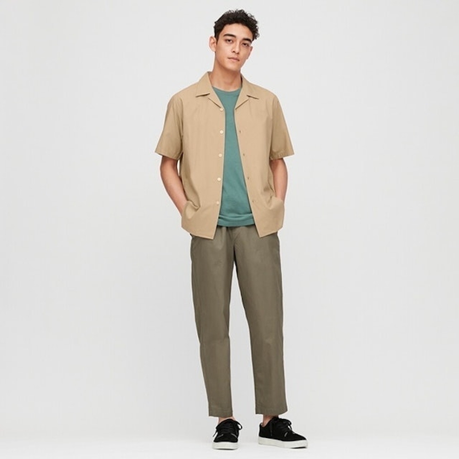 UNIQLO Kemeja Katun Modal Kerah Terbuka PDK Translation missing: id.activerecord.decorators.item_part_image/alt