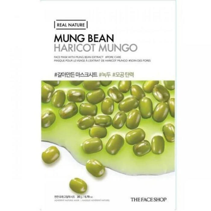 The Face Shop Real Nature Mung Bean Face Mask Translation missing: id.activerecord.decorators.item_part_image/alt