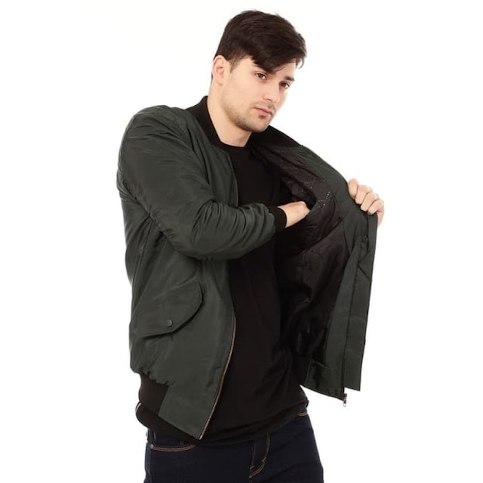 Cottonology Dark Green Bomber Jaket Translation missing: id.activerecord.decorators.item_part_image/alt