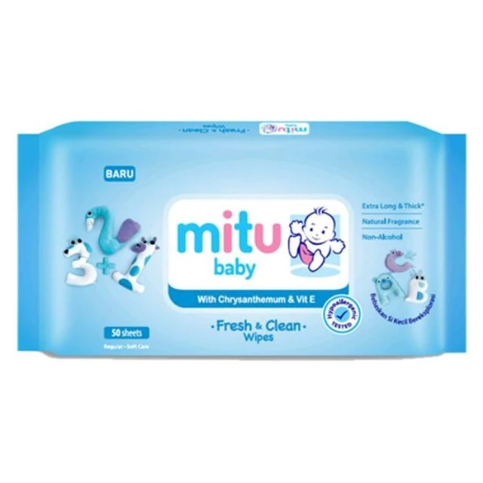 Mitu Baby Fresh & Clean Wipes with Chrysanthemum & Vit E Translation missing: id.activerecord.decorators.item_part_image/alt