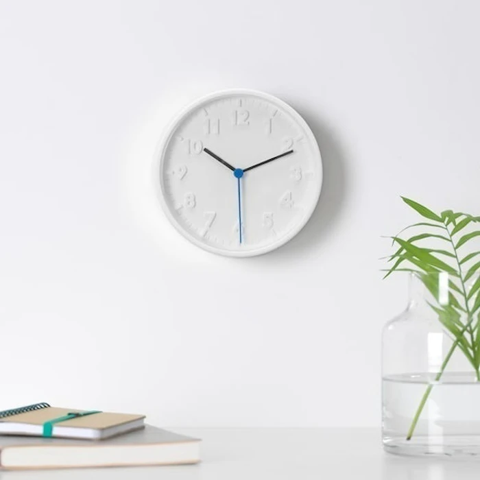 IKEA STOMMA Wall clock, white Translation missing: id.activerecord.decorators.item_part_image/alt