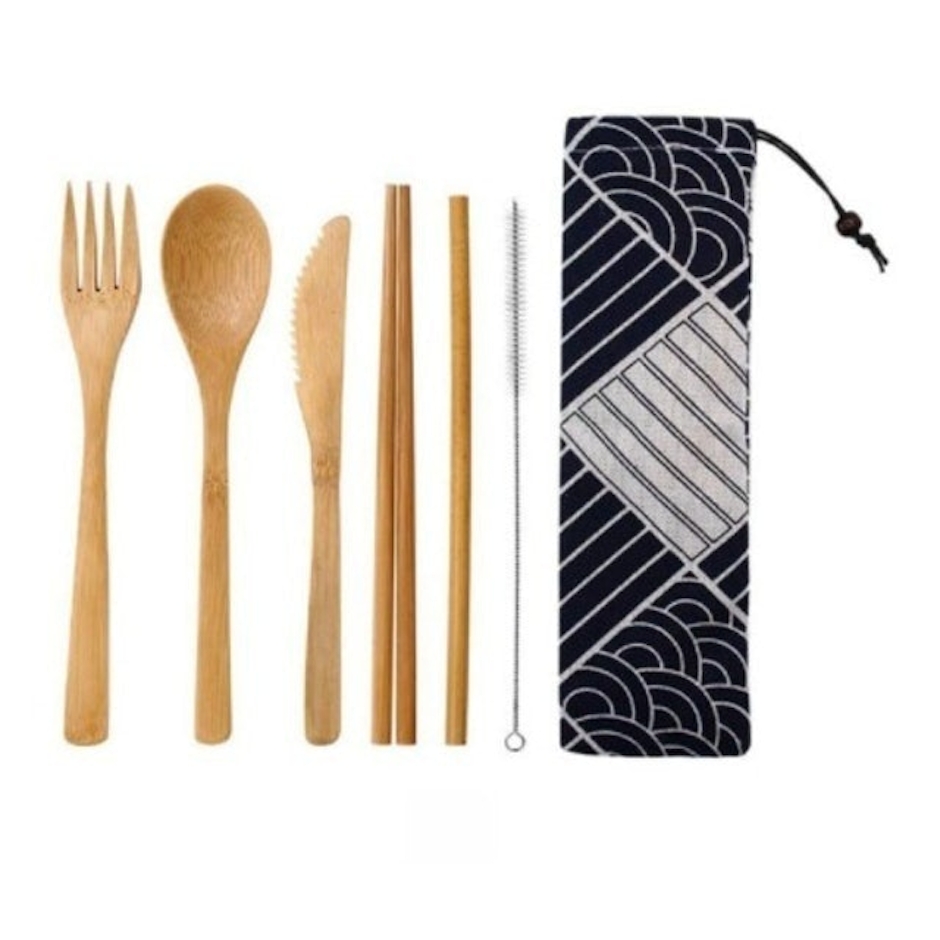 KNIFEZER Set Alat Makan Japanese Style Bamboo Translation missing: id.activerecord.decorators.item_part_image/alt