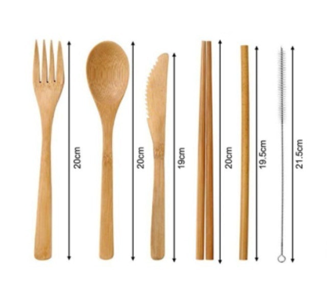 KNIFEZER  Set Alat Makan Japanese Style Bamboo  Translation missing: id.activerecord.decorators.item_part_image/alt