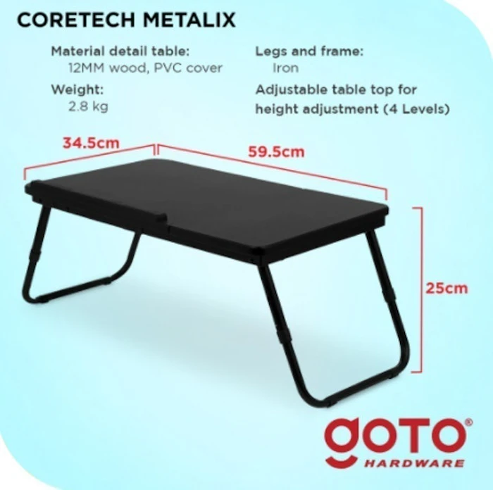 Coretech Metalix Meja Laptop Lipat Translation missing: id.activerecord.decorators.item_part_image/alt