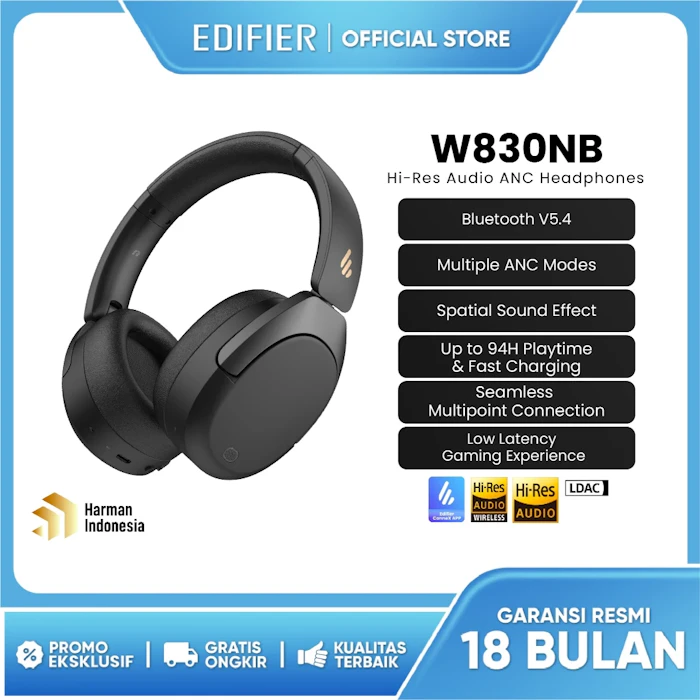 Edifier W830NB Hi-Res Audio ANC Headphone Translation missing: id.activerecord.decorators.item_part_image/alt