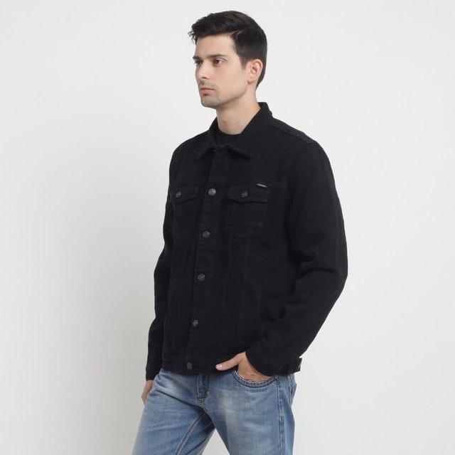Papperdine  Black Denim Jacket Jeans Translation missing: id.activerecord.decorators.item_part_image/alt