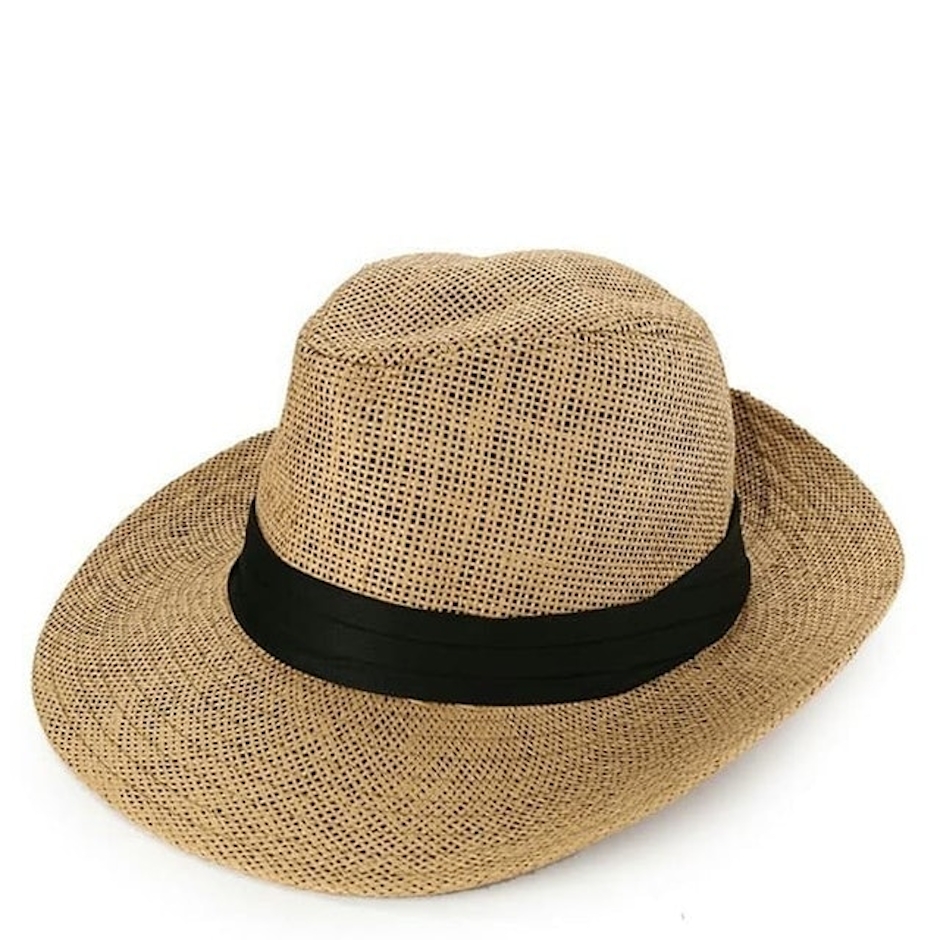 Urban State Straw Wide Brim Panama Hat Khaki Translation missing: id.activerecord.decorators.item_part_image/alt