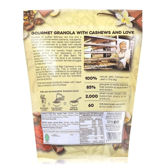 East Bali Cashews Chocolate Vanilla Granola Translation missing: id.activerecord.decorators.item_part_image/alt