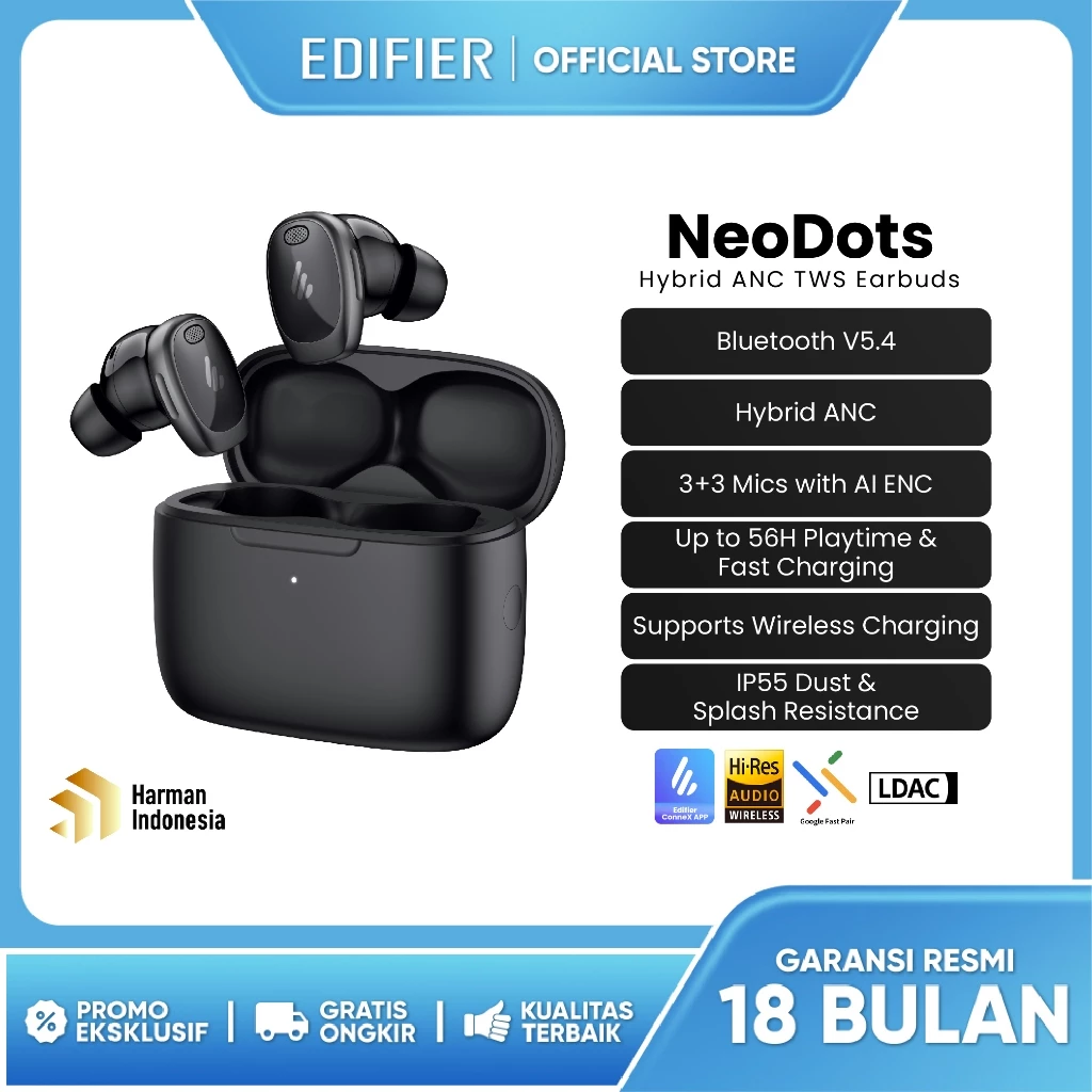 Edifier NeoDots Hybrid ANC TWS Earbuds Translation missing: id.activerecord.decorators.item_part_image/alt