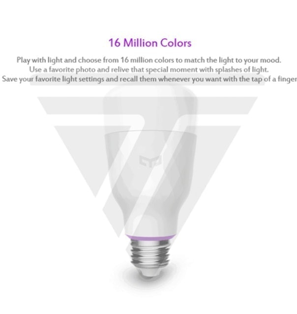 Xiaomi  Yeelight Smart Light Bulb V2 Translation missing: id.activerecord.decorators.item_part_image/alt
