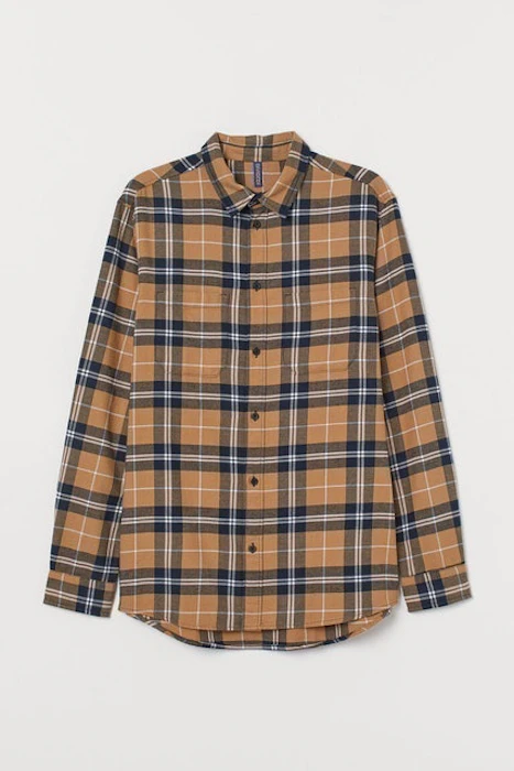 H&M Cotton Flannel Shirt Translation missing: id.activerecord.decorators.item_part_image/alt