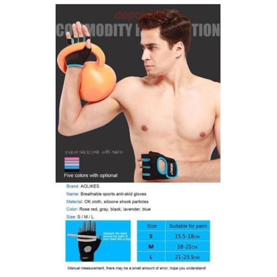 AOLIKES 1678 Gym Gloves Translation missing: id.activerecord.decorators.item_part_image/alt