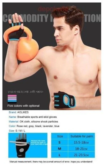 AOLIKES 1678 Gym Gloves Translation missing: id.activerecord.decorators.item_part_image/alt