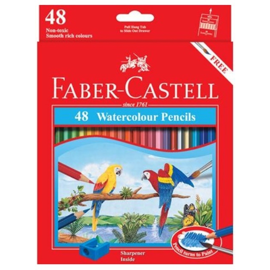 Faber-Castell 48 Watercolour Pencil Translation missing: id.activerecord.decorators.item_part_image/alt