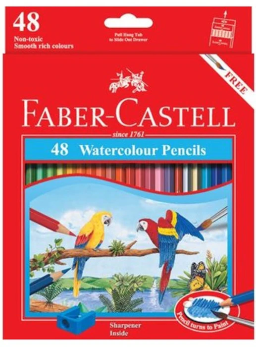 Faber-Castell 48 Watercolour Pencil Translation missing: id.activerecord.decorators.item_part_image/alt