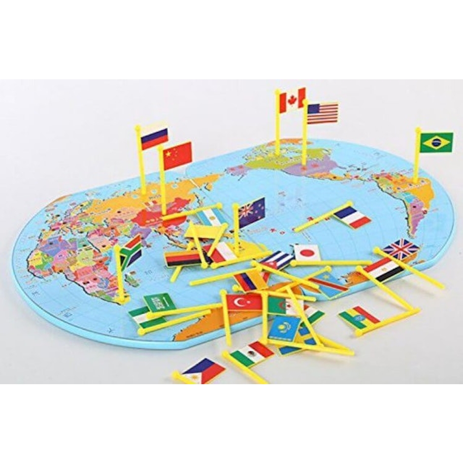 Map of The World National Flag Translation missing: id.activerecord.decorators.item_part_image/alt