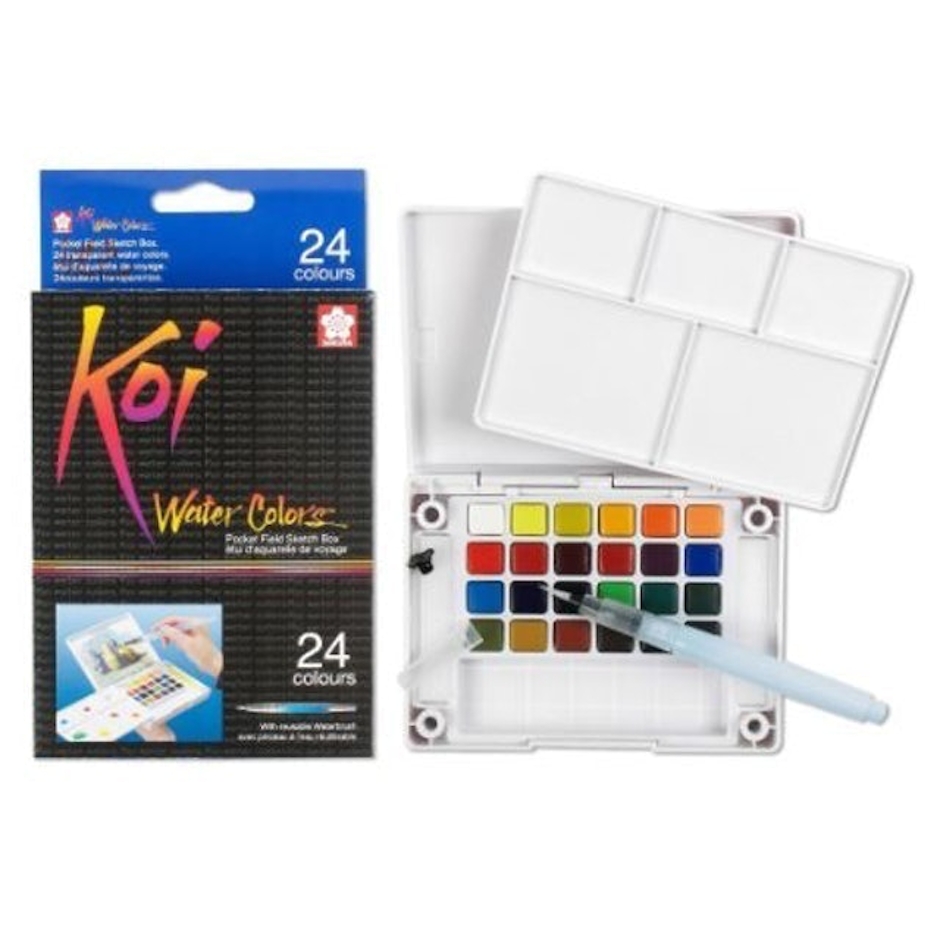 Sakura Koi® Water Color Field Sketch Travel Kit - 24 Colors Translation missing: id.activerecord.decorators.item_part_image/alt