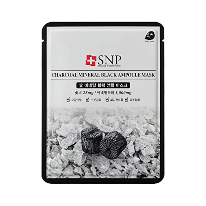SNP Charcoal Mineral Black Ampoule Mask Translation missing: id.activerecord.decorators.item_part_image/alt