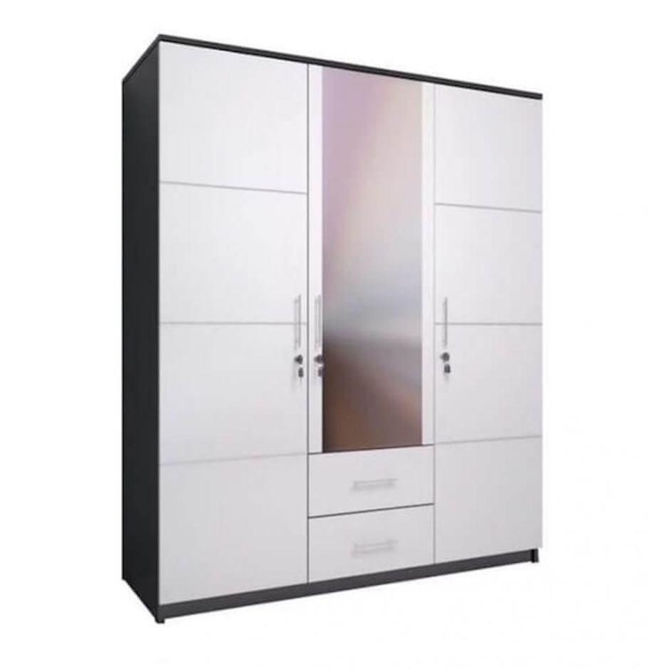 Marga Jaya Furniture Lemari Pakaian 3 Pintu Minimalis Nevada Series Translation missing: id.activerecord.decorators.item_part_image/alt