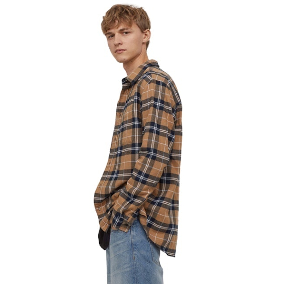 H&M Cotton Flannel Shirt Translation missing: id.activerecord.decorators.item_part_image/alt