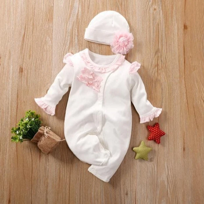 Baju Jumper Bayi Perempuan Lengan Panjang dengan Topi Translation missing: id.activerecord.decorators.item_part_image/alt
