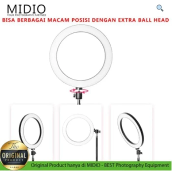Midio Ringlight 16 Midio For Selfie Vlogger and Livestreamer plus Tripod Lipat Translation missing: id.activerecord.decorators.item_part_image/alt
