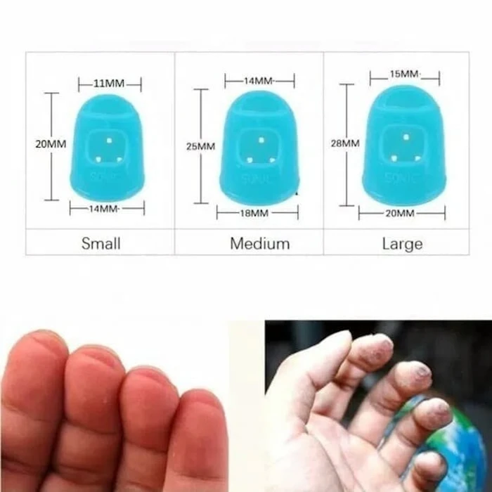 Silicone Finger Pick 4 Pcs Translation missing: id.activerecord.decorators.item_part_image/alt