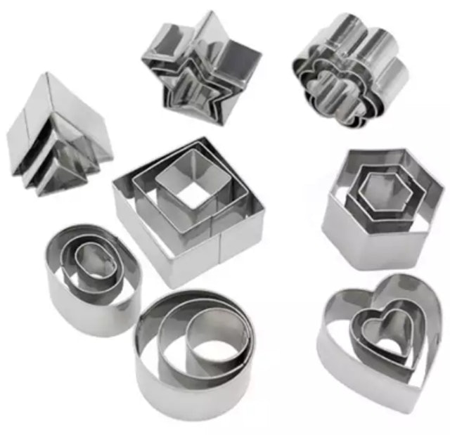 Mini Cookie Cutter Set Stainless Steel 24pcs  Translation missing: id.activerecord.decorators.item_part_image/alt