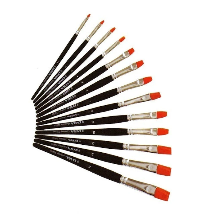 Lyra Giotto Taklon Art Brush - Flat Tip Translation missing: id.activerecord.decorators.item_part_image/alt