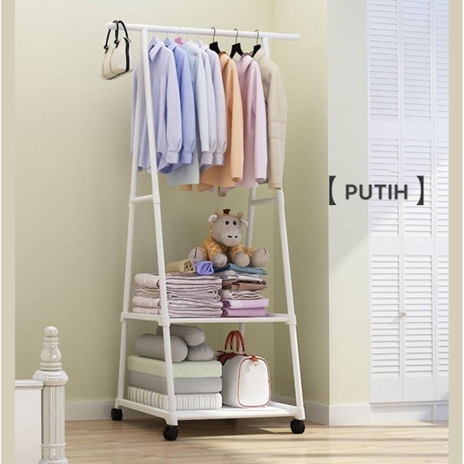 Triangle Stand Hanger Putih Translation missing: id.activerecord.decorators.item_part_image/alt