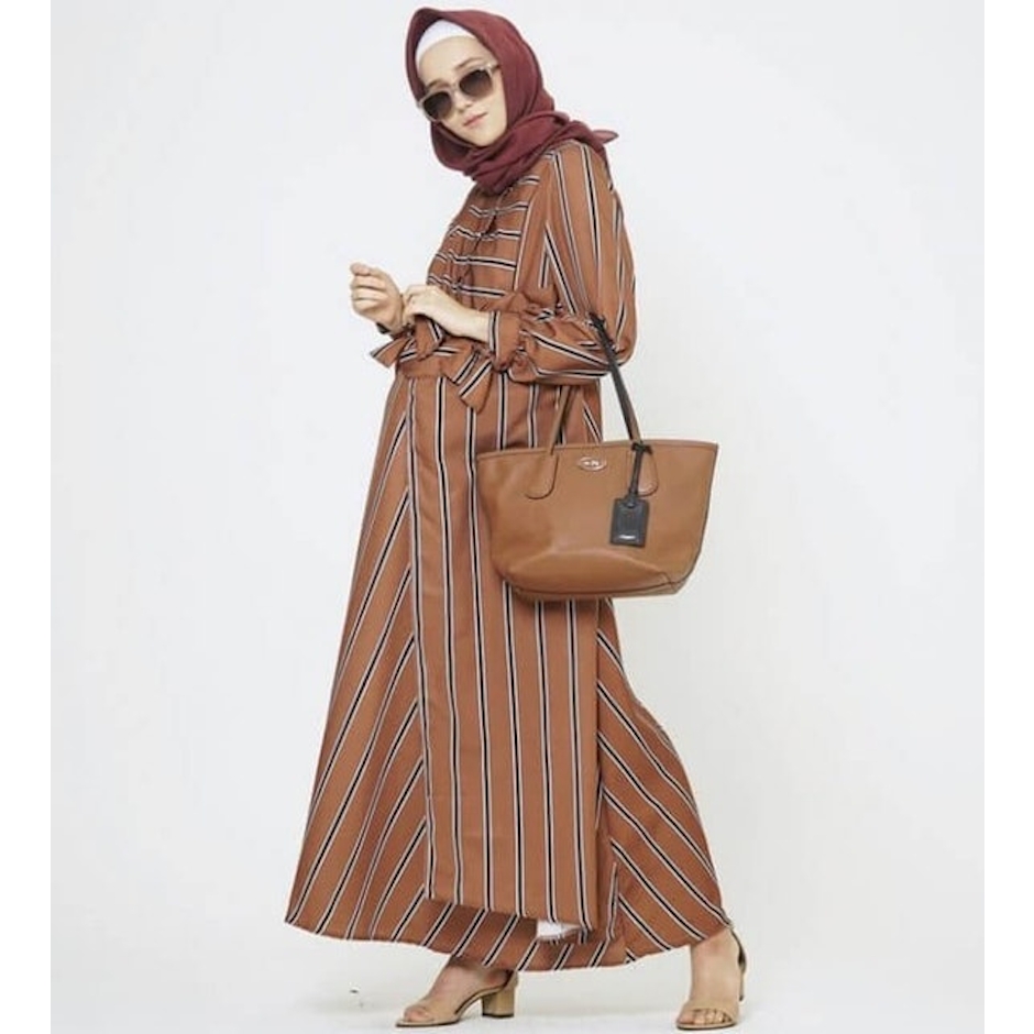 Mamibelle Lilian Brown Nursing Wear Maxi Dress Translation missing: id.activerecord.decorators.item_part_image/alt