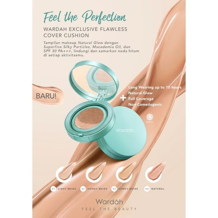 Wardah Exclusive Flawless Cover Cushion Translation missing: id.activerecord.decorators.item_part_image/alt