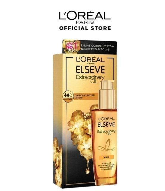 L'Oreal Paris  Elvive Extraordinary Oil Gold Hair Treatment Serum  Translation missing: id.activerecord.decorators.item_part_image/alt