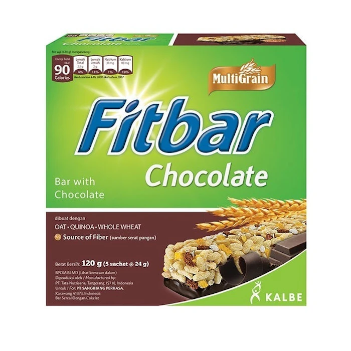 Kalbe Fitbar Multigrain Chocolate 120gr (5x22gr) Translation missing: id.activerecord.decorators.item_part_image/alt