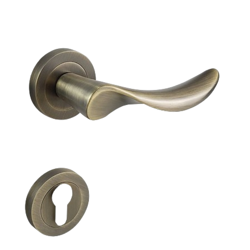 PALOMA Gagang Pintu Lever Wina Matte Antique Brass 1