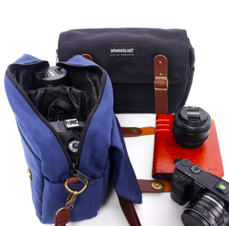 Tas Kamera Selempang Kanvas 3