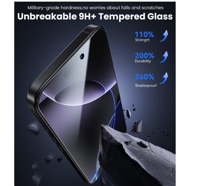 WSKEN Tempered Glass Anti-Spy 4