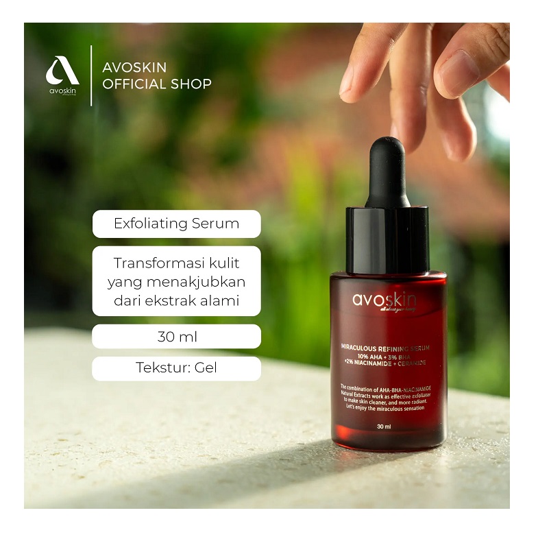 AVO Innovation Technology Avoskin Miraculous Refining Serum 10% AHA + 3 BHA + 2% Niacinamide + Ceramide