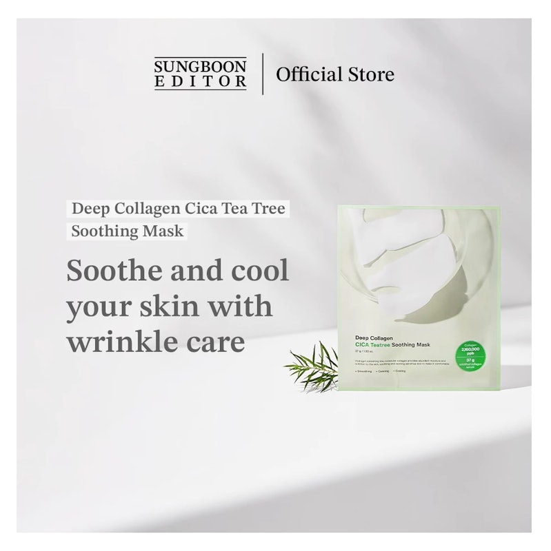 Sungboon Editor Deep Collagen Cica Teatree Soothing Mask 3