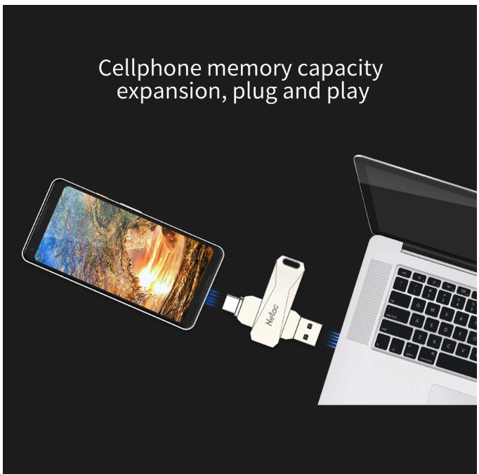 Netac Technology Netac OTG USB Flash Drive 32 GB U782C