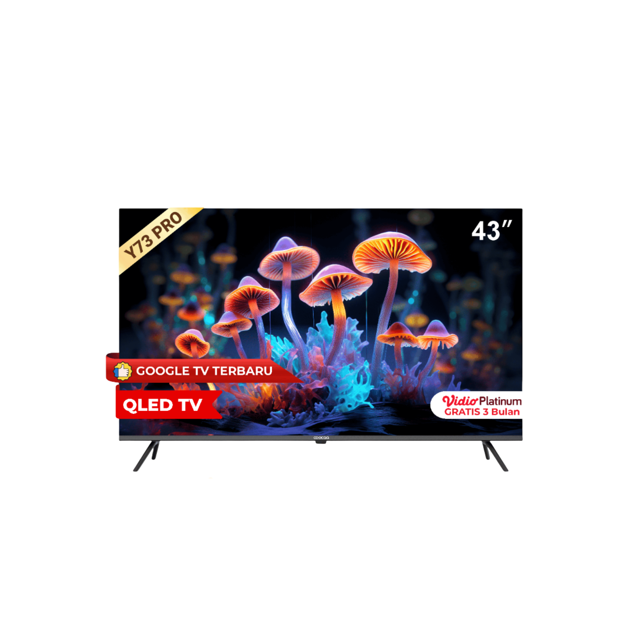 COOCAA 4K QLED+ Google TV Y73 PRO ｜ 43Y73PRO