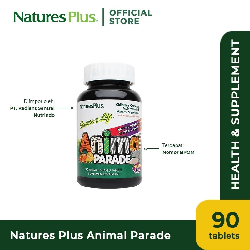 Natural Organics Natures Plus SOL Animal Parade