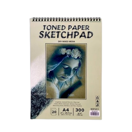 Grateful Toned Paper Sketchpad Spiral 